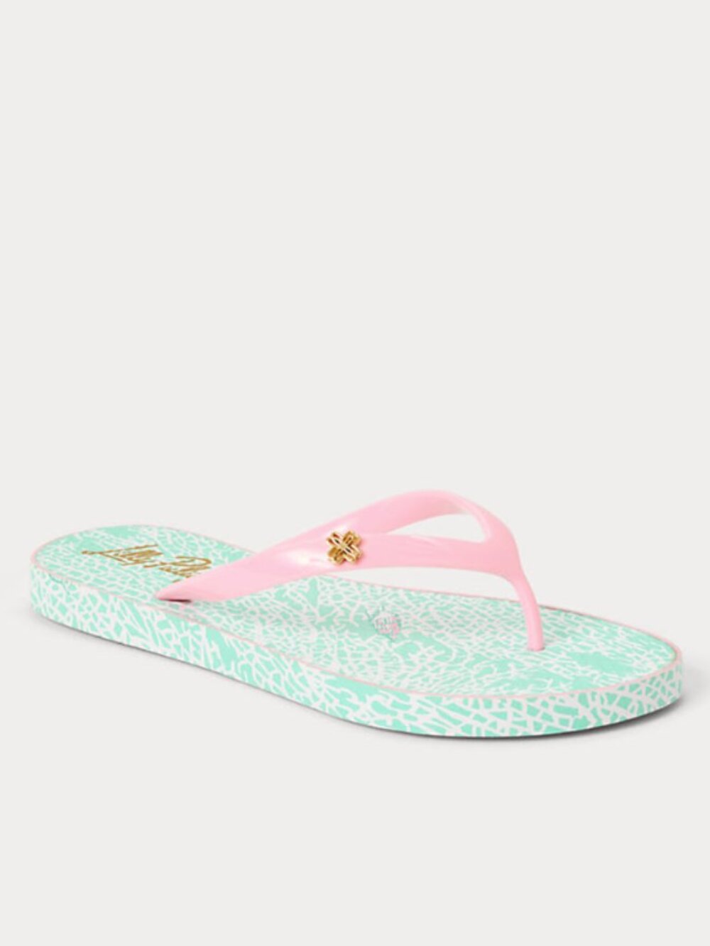 NWT Lilly Pulitzer Pool Flip Flops Mint Condition Pink Size 9/10